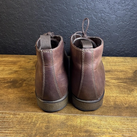 Clarks Tilden Top Brown Leather Cap‎ Toe Chukka Ankle Boots Mens Size 10 main image 6